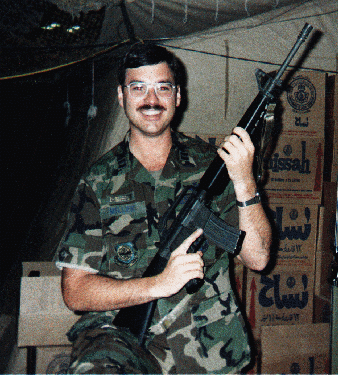 Chris in BDUs with M-16